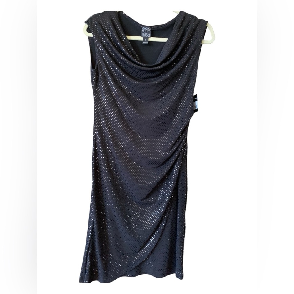 Gorgeous Clara Sunwoo shimmery black dress